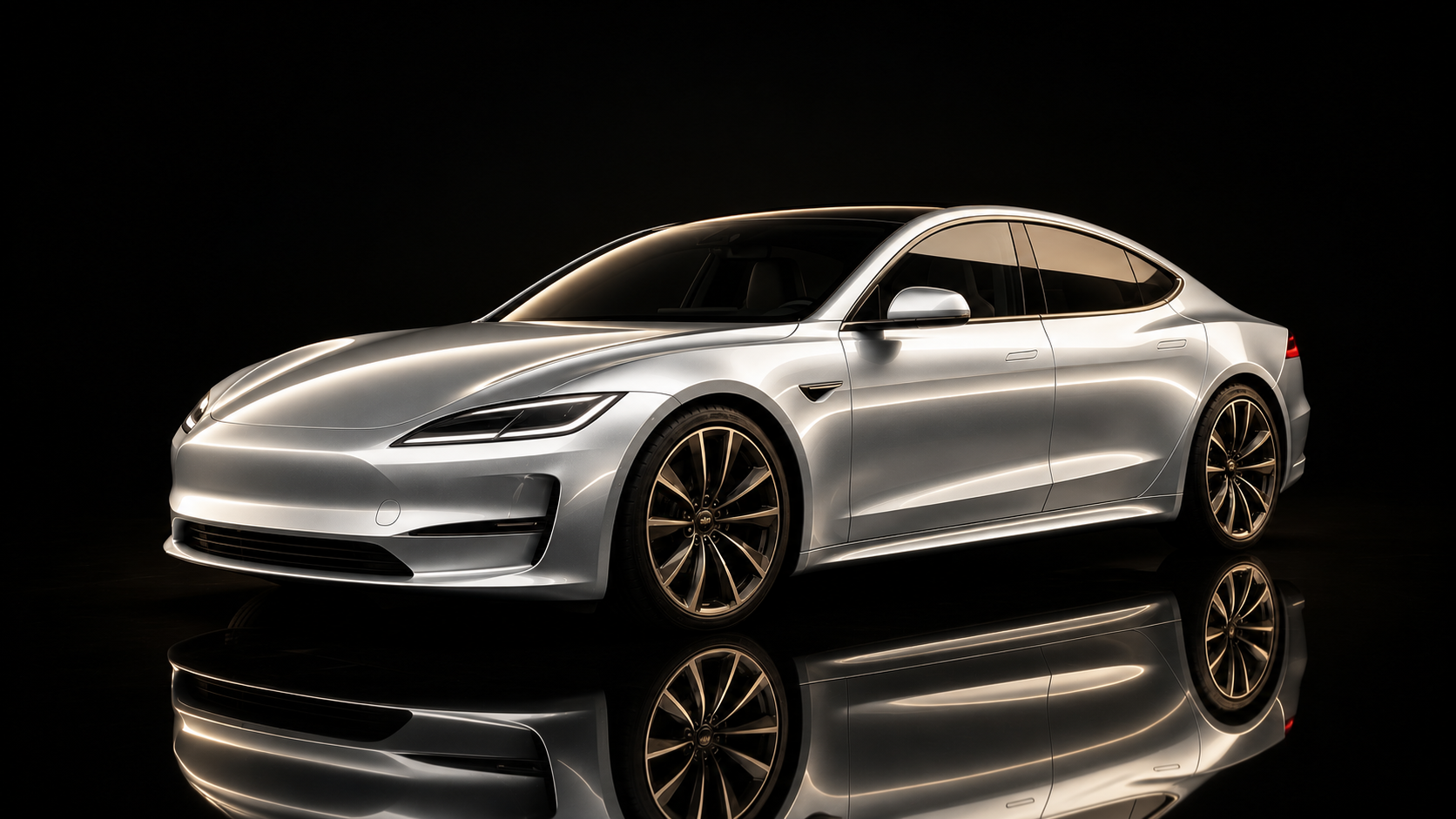 Sedan argintiu pe fundal negru, imagine ilustrativă pentru evaluare auto